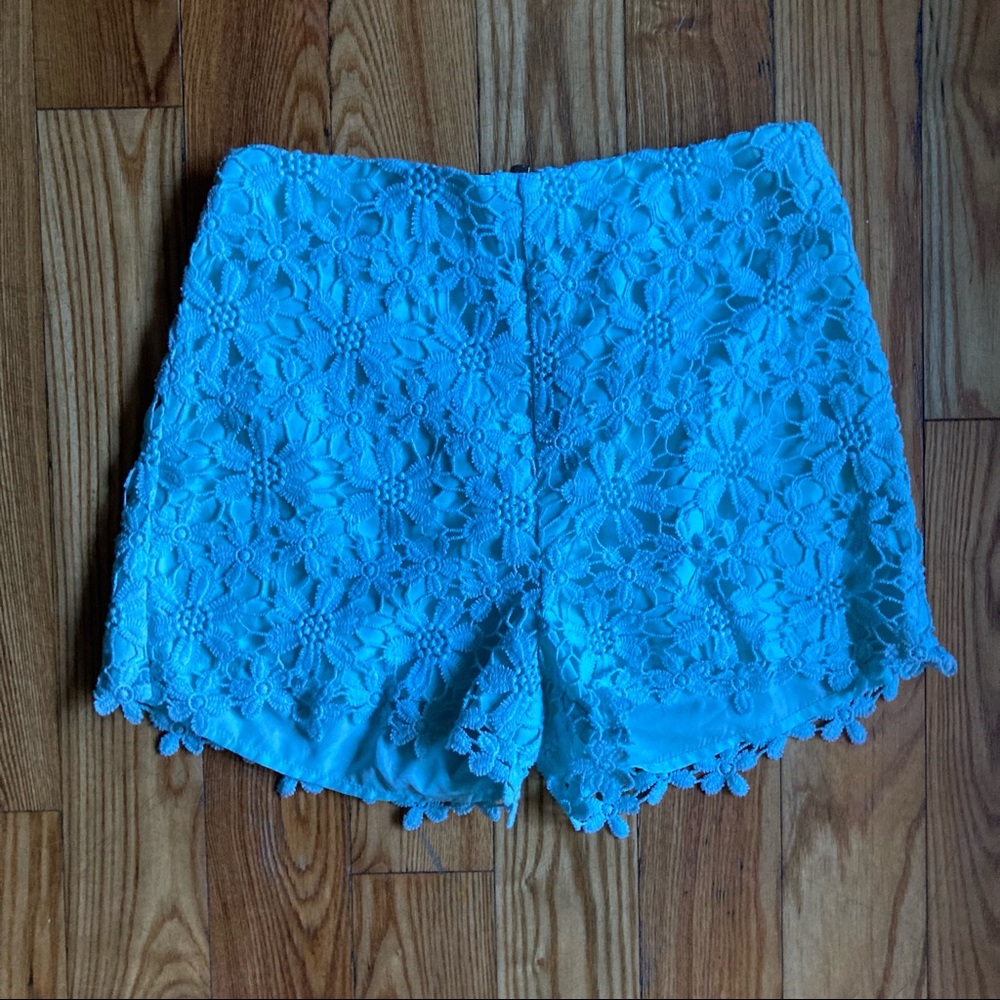 Hollister Floral Blue Shorts